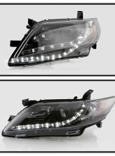 Spyder Auto Black DRL Projector Headlights for Toyota Camry 2007-2009 with H1/H7 Lights                                     - PRO-YD-TCAM07-DRL-BK - Image 8