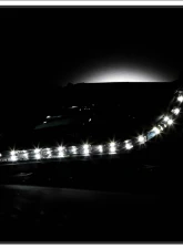 Spyder Auto Black DRL Projector Headlights for Toyota Camry 2007-2009 with H1/H7 Lights                                     - PRO-YD-TCAM07-DRL-BK - Image 9