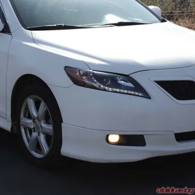 Spyder Auto Black DRL Projector Headlights for Toyota Camry 2007-2009 with H1/H7 Lights - PRO-YD-TCAM07-DRL-BK