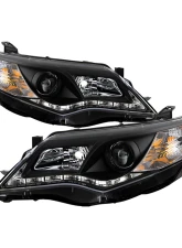 Spyder Auto Black DRL Projector Headlights with Low 9006 Lights for Toyota Camry 2012-2014                                     - PRO-YD-TCAM12-DRL-BK - Image 10