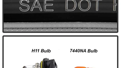 Spyder Auto Black DRL Projector Headlights with Low 9006 Lights for Toyota Camry 2012-2014                                     - PRO-YD-TCAM12-DRL-BK - Image 5