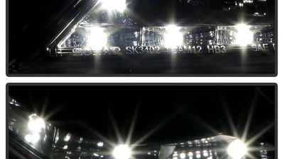 Spyder Auto Black DRL Projector Headlights with Low 9006 Lights for Toyota Camry 2012-2014                                     - PRO-YD-TCAM12-DRL-BK - Image 9