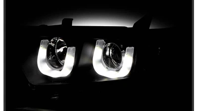 Spyder Auto Black 3D DRL Projector Headlights for Toyota Highlander 2011-2013, H1/H7                                     - PRO-YD-THLAN11-3DDRL-BK - Image 8
