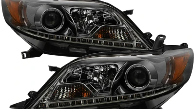 Spyder Auto Signature Projector Headlights Halogen Smoke for 2011-2017 Toyota Sienna SE/XE/XLE                                     - PRO-YD-TSEN11-DRL-SM - Image 13