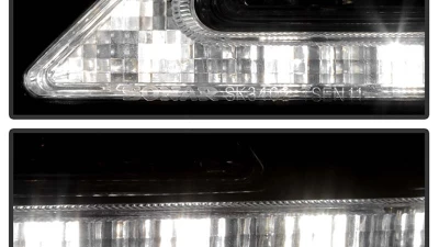 Spyder Auto Signature Projector Headlights Halogen Smoke for 2011-2017 Toyota Sienna SE/XE/XLE                                     - PRO-YD-TSEN11-DRL-SM - Image 11