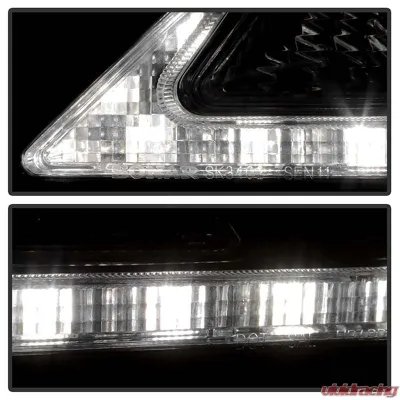 Spyder Auto Signature Projector Headlights Halogen Smoke for 2011-2017 Toyota Sienna SE/XE/XLE - PRO-YD-TSEN11-DRL-SM