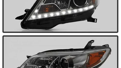 Spyder Auto Signature Projector Headlights Halogen Smoke for 2011-2017 Toyota Sienna SE/XE/XLE                                     - PRO-YD-TSEN11-DRL-SM - Image 12