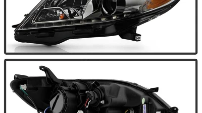 Spyder Auto Signature Projector Headlights Halogen Smoke for 2011-2017 Toyota Sienna SE/XE/XLE                                     - PRO-YD-TSEN11-DRL-SM - Image 2