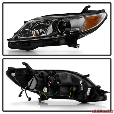 Spyder Auto Signature Projector Headlights Halogen Smoke for 2011-2017 Toyota Sienna SE/XE/XLE - PRO-YD-TSEN11-DRL-SM