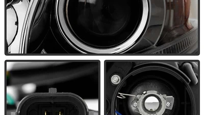 Spyder Auto Signature Projector Headlights Halogen Smoke for 2011-2017 Toyota Sienna SE/XE/XLE                                     - PRO-YD-TSEN11-DRL-SM - Image 3