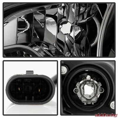 Spyder Auto Signature Projector Headlights Halogen Smoke for 2011-2017 Toyota Sienna SE/XE/XLE - PRO-YD-TSEN11-DRL-SM