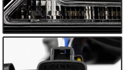 Spyder Auto Signature Projector Headlights Halogen Smoke for 2011-2017 Toyota Sienna SE/XE/XLE                                     - PRO-YD-TSEN11-DRL-SM - Image 5