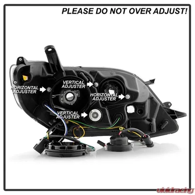 Spyder Auto Signature Projector Headlights Halogen Smoke for 2011-2017 Toyota Sienna SE/XE/XLE - PRO-YD-TSEN11-DRL-SM