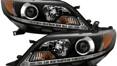 Spyder Auto Projector Headlights DRL LED Black for 2015-2017 Toyota Sienna SE | XE                                     - PRO-YD-TSEN15-DRL-BK - Image 13