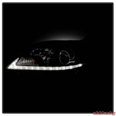 Spyder Auto Projector Headlights DRL LED Black for 2015-2017 Toyota Sienna SE | XE - PRO-YD-TSEN15-DRL-BK