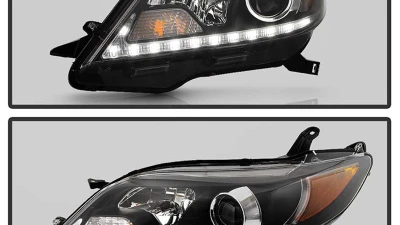 Spyder Auto Projector Headlights DRL LED Black for 2015-2017 Toyota Sienna SE | XE                                     - PRO-YD-TSEN15-DRL-BK - Image 12
