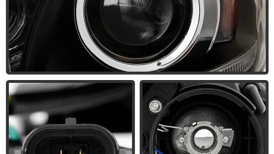 Spyder Auto Projector Headlights DRL LED Black for 2015-2017 Toyota Sienna SE | XE                                     - PRO-YD-TSEN15-DRL-BK - Image 3