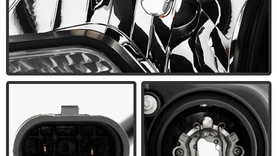 Spyder Auto Projector Headlights DRL LED Black for 2015-2017 Toyota Sienna SE | XE                                     - PRO-YD-TSEN15-DRL-BK - Image 4