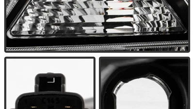 Spyder Auto Projector Headlights DRL LED Black for 2015-2017 Toyota Sienna SE | XE                                     - PRO-YD-TSEN15-DRL-BK - Image 6