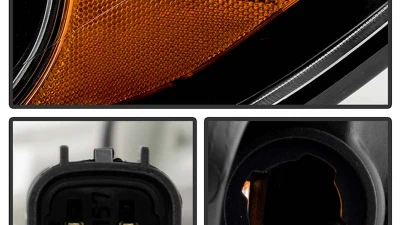 Spyder Auto Projector Headlights DRL LED Black for 2015-2017 Toyota Sienna SE | XE                                     - PRO-YD-TSEN15-DRL-BK - Image 7