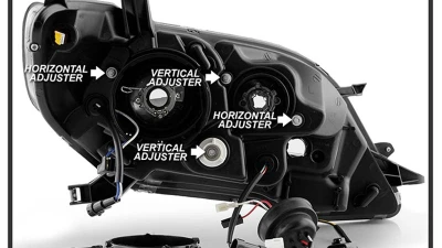 Spyder Auto Projector Headlights DRL LED Black for 2015-2017 Toyota Sienna SE | XE                                     - PRO-YD-TSEN15-DRL-BK - Image 9