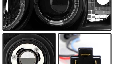 Spyder Auto Halo Black Projector Headlights for Scion xB 2003-2006, Durable Design                                     - PRO-YD-TSXB03-HL-BK - Image 3