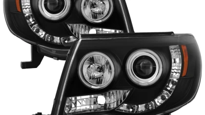 Spyder Auto CCFL LED Black Projector Headlights for Toyota Tacoma 2005-2008                                     - PRO-YD-TT05-CCFL-BK - Image 10