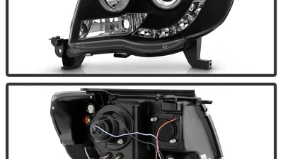Spyder Auto CCFL LED Black Projector Headlights for Toyota Tacoma 2005-2008                                     - PRO-YD-TT05-CCFL-BK - Image 2