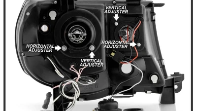 Spyder Auto CCFL LED Black Projector Headlights for Toyota Tacoma 2005-2008                                     - PRO-YD-TT05-CCFL-BK - Image 6