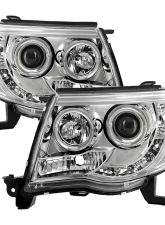 Spyder Auto Halo LED Chrome Projector Headlights for Toyota Tacoma 2005-2008                                     - PRO-YD-TT05-HL-C - Image 11