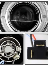 Spyder Auto Halo LED Chrome Projector Headlights for Toyota Tacoma 2005-2008                                     - PRO-YD-TT05-HL-C - Image 3