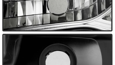 Spyder Auto Halo LED Chrome Projector Headlights for Toyota Tacoma 2005-2008                                     - PRO-YD-TT05-HL-C - Image 6