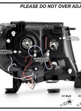Spyder Auto Halo LED Chrome Projector Headlights for Toyota Tacoma 2005-2008                                     - PRO-YD-TT05-HL-C - Image 7