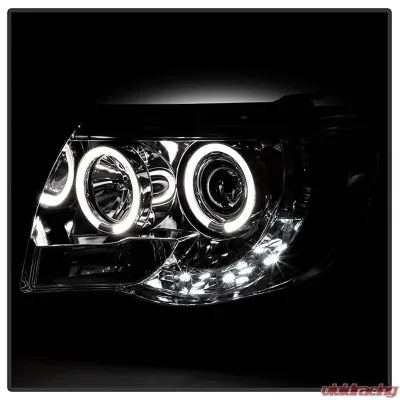 Spyder Auto Halo LED Chrome Projector Headlights for Toyota Tacoma 2005-2008 - PRO-YD-TT05-HL-C