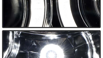 Spyder Auto Halo LED Chrome Projector Headlights for Toyota Tacoma 2005-2008                                     - PRO-YD-TT05-HL-C - Image 9