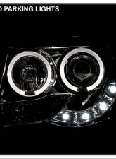 Spyder Auto Smoke LED Halo Projector Headlights for Toyota Tacoma 2005-2011, High/Low H1                                     - PRO-YD-TT05-HL-SM - Image 11
