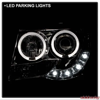 Spyder Auto Smoke LED Halo Projector Headlights for Toyota Tacoma 2005-2011, High/Low H1 - PRO-YD-TT05-HL-SM