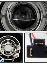 Spyder Auto Smoke LED Halo Projector Headlights for Toyota Tacoma 2005-2011, High/Low H1                                     - PRO-YD-TT05-HL-SM - Image 3