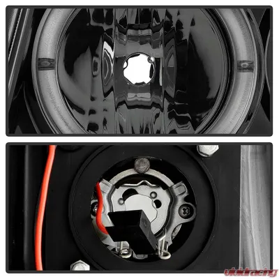 Spyder Auto Smoke LED Halo Projector Headlights for Toyota Tacoma 2005-2011, High/Low H1 - PRO-YD-TT05-HL-SM