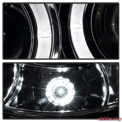 Spyder Auto Smoke LED Halo Projector Headlights for Toyota Tacoma 2005-2011, High/Low H1 - PRO-YD-TT05-HL-SM