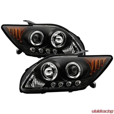 Spyder Auto Halo LED Black Projector Headlights for Scion TC 2005-2010 - PRO-YD-TTC04-HL-AM-BK