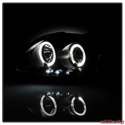 Spyder Auto Halo LED Black Projector Headlights for Scion TC 2005-2010 - PRO-YD-TTC04-HL-AM-BK