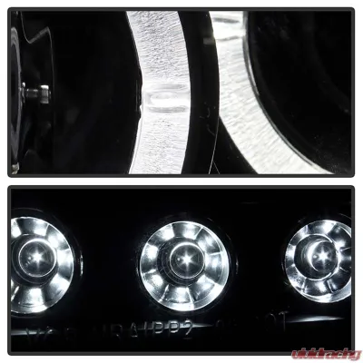 Spyder Auto Halo LED Black Projector Headlights for Scion TC 2005-2010 - PRO-YD-TTC04-HL-AM-BK