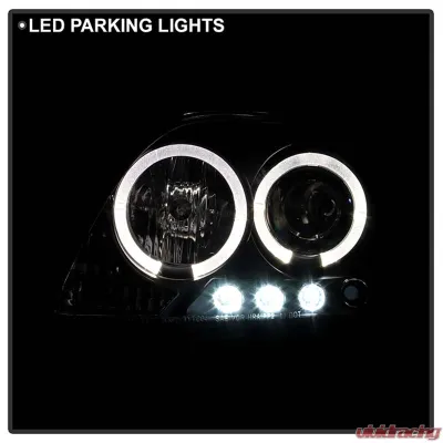 Spyder Auto Halo LED Black Projector Headlights for Scion TC 2005-2010 - PRO-YD-TTC04-HL-AM-BK