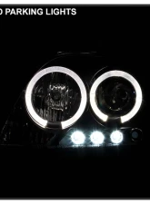 Spyder Auto Halo LED Black Projector Headlights for Scion TC 2005-2010                                     - PRO-YD-TTC04-HL-AM-BK - Image 12