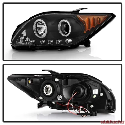 Spyder Auto Halo LED Black Projector Headlights for Scion TC 2005-2010 - PRO-YD-TTC04-HL-AM-BK