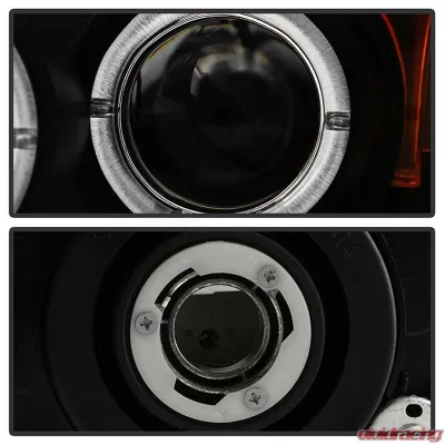 Spyder Auto Halo LED Black Projector Headlights for Scion TC 2005-2010 - PRO-YD-TTC04-HL-AM-BK