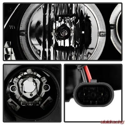 Spyder Auto Halo LED Black Projector Headlights for Scion TC 2005-2010 - PRO-YD-TTC04-HL-AM-BK