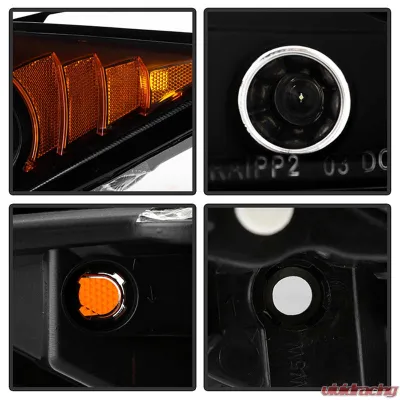 Spyder Auto Halo LED Black Projector Headlights for Scion TC 2005-2010 - PRO-YD-TTC04-HL-AM-BK