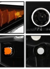 Spyder Auto Halo LED Black Projector Headlights for Scion TC 2005-2010                                     - PRO-YD-TTC04-HL-AM-BK - Image 6